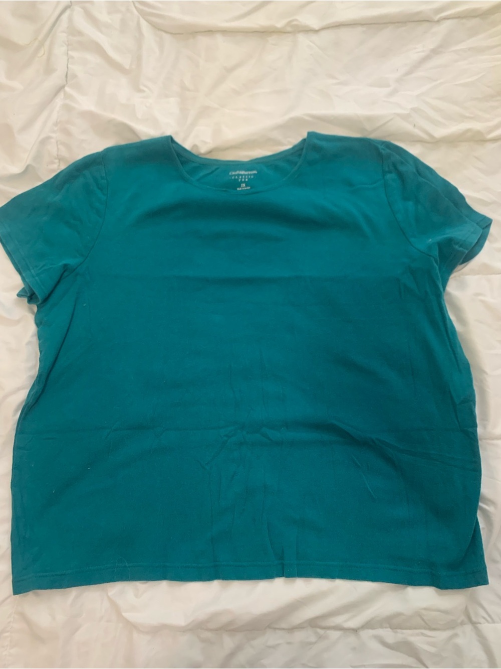 croft & barrow Teal Short Sleeve Crewneck Tee